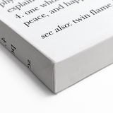 Modern Typography Wall Art - "Soulmate" Definition Canvas Print