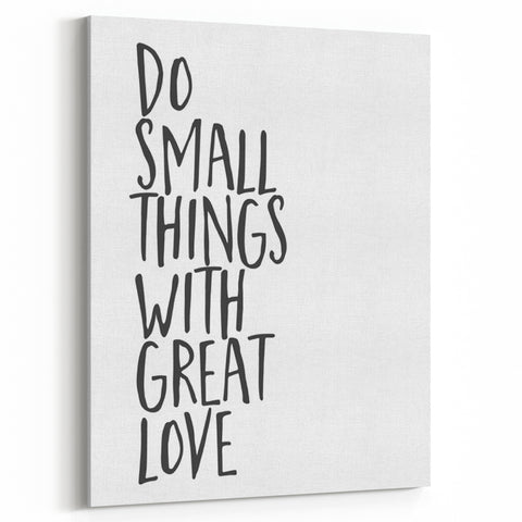 Inspirational Typography Poster - "Do Small Things" Canvas Art