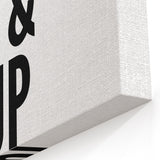 Modern Typography Wall Art - "You, Me & a Cup of Tea" Print