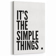 Minimalist Typography Wall Art - "It's the Simple Things" Print