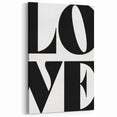 Bold Typography Wall Art - "LOVE" Modern Minimalist Print