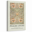 Biblical Typography Wall Art - Psalm 119:103 Floral Canvas Print