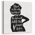 Inspirational Typography Art - Luke 1:45 "Blessed" Canvas Print