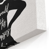 Inspirational Typography Art - Luke 1:45 "Blessed" Canvas Print