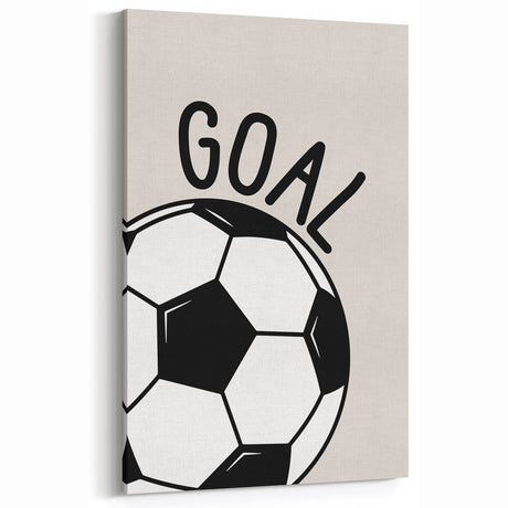 Soccer Goal - Boys Room Wall Art Kids Wall Art Prints