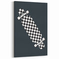 Skateboard Checkered - Boys Room Wall Art Kids Decor