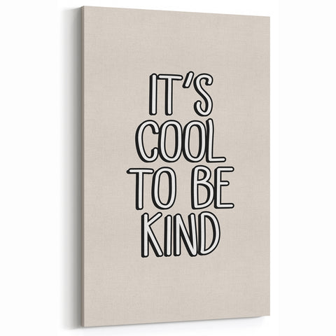 It's Cool to Be Kind - Boys Wall Art Kids Room Decor