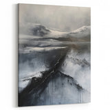 Modern Dining Room Wall Decor - Monochrome Canvas Art for Dining