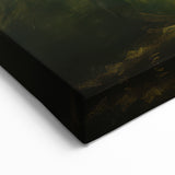 Vintage Landscape Art – Tranquil Tree in Misty Field – Antique Nature Wall Art