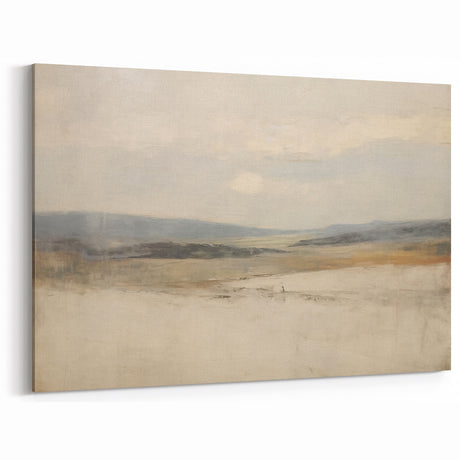Vintage Landscape Art – Serene Horizon with Rolling Hills – Antique Nature Wall Art