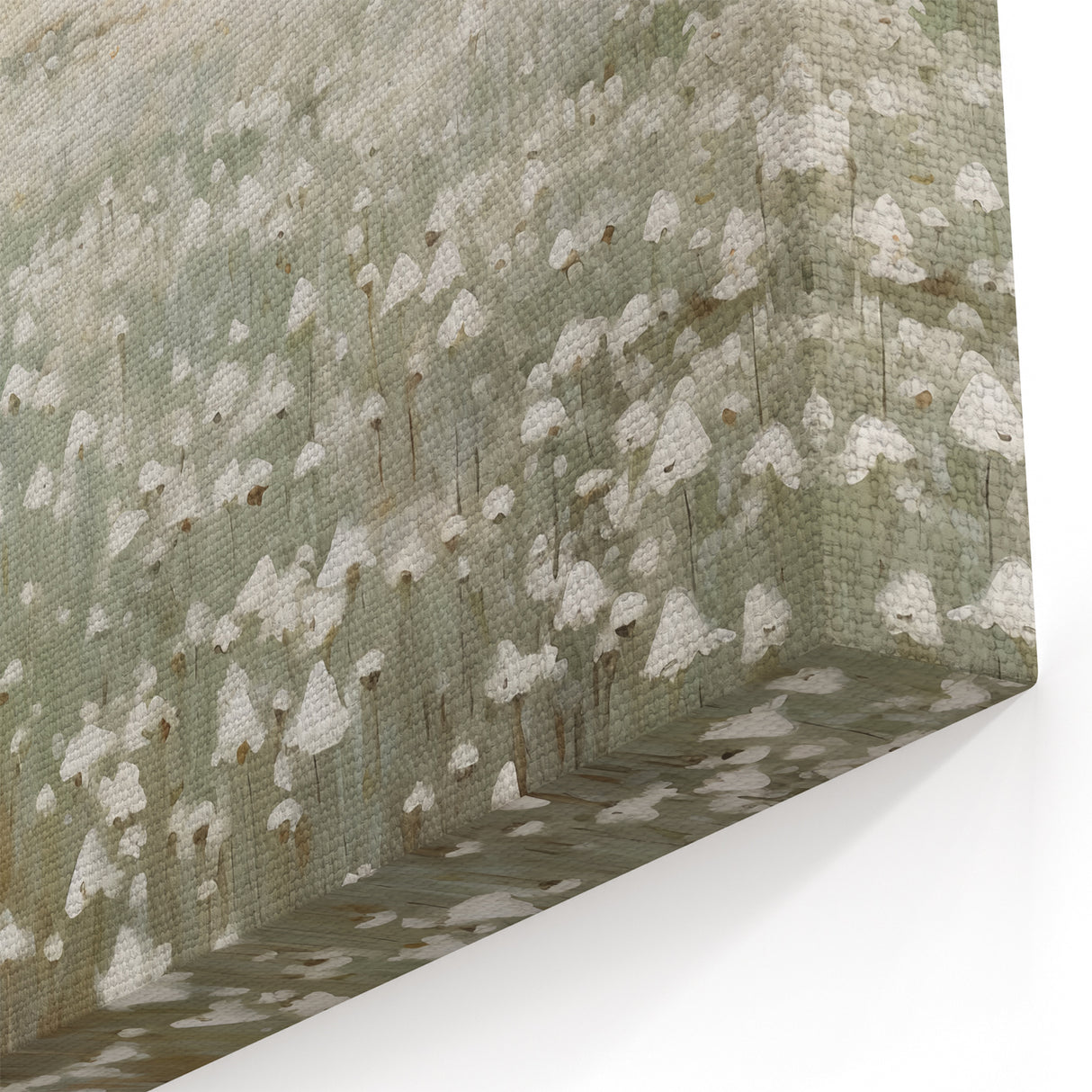 Vintage Landscape Art – Blossoming Field of Flowers – Antique Nature Scene Wall Art