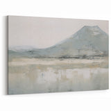 Vintage Landscape Art – Misty Mountain and Reflection – Antique Nature Scene Wall Art