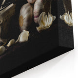 Rustic Garlic & Squash Blossom Art – Vintage Kitchen Wall Print
