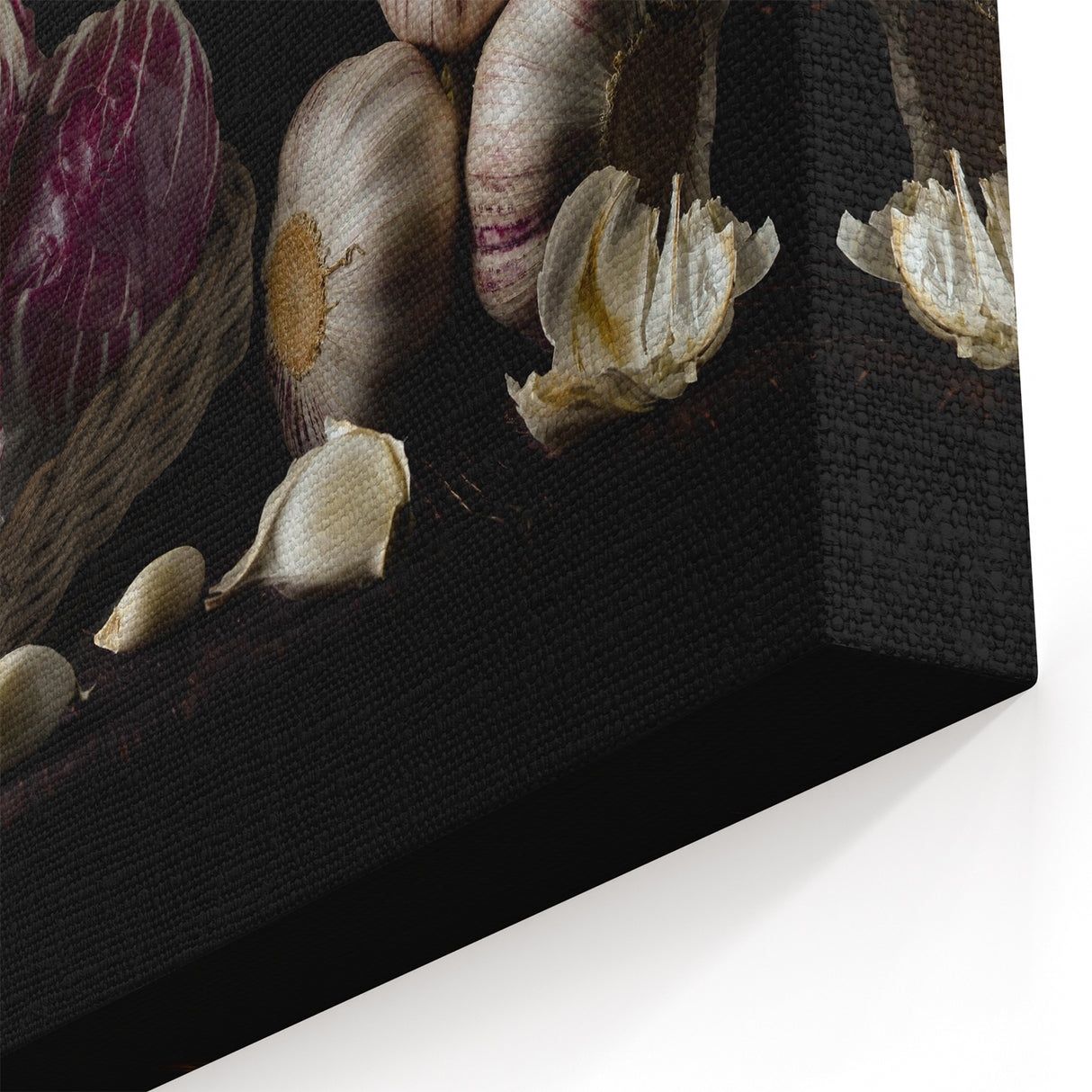 Rustic Radicchio & Garlic Art – Vintage Farmhouse Kitchen Print