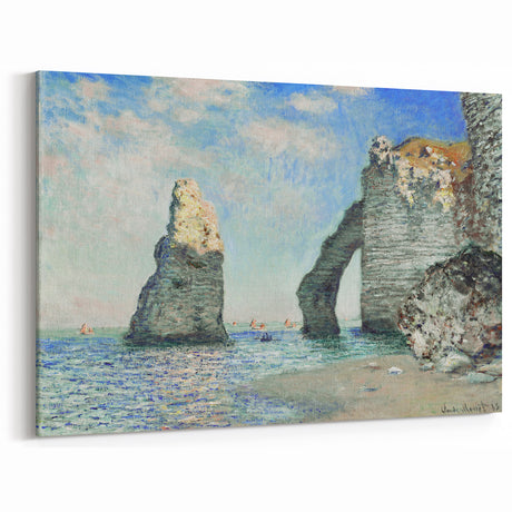 Vintage Landscape Art – Coastal Cliffs and Ocean Archway Decor