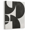 Black & White Wall Art – Modern Geometric Dining Room Print