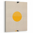 Geometric Yellow Wall Art – Modern Minimalist Dining Print