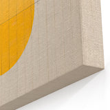 Geometric Yellow Wall Art – Modern Minimalist Dining Print
