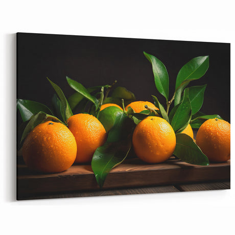 Fresh Citrus Still Life – Vibrant Orange Modern Kitchen Art