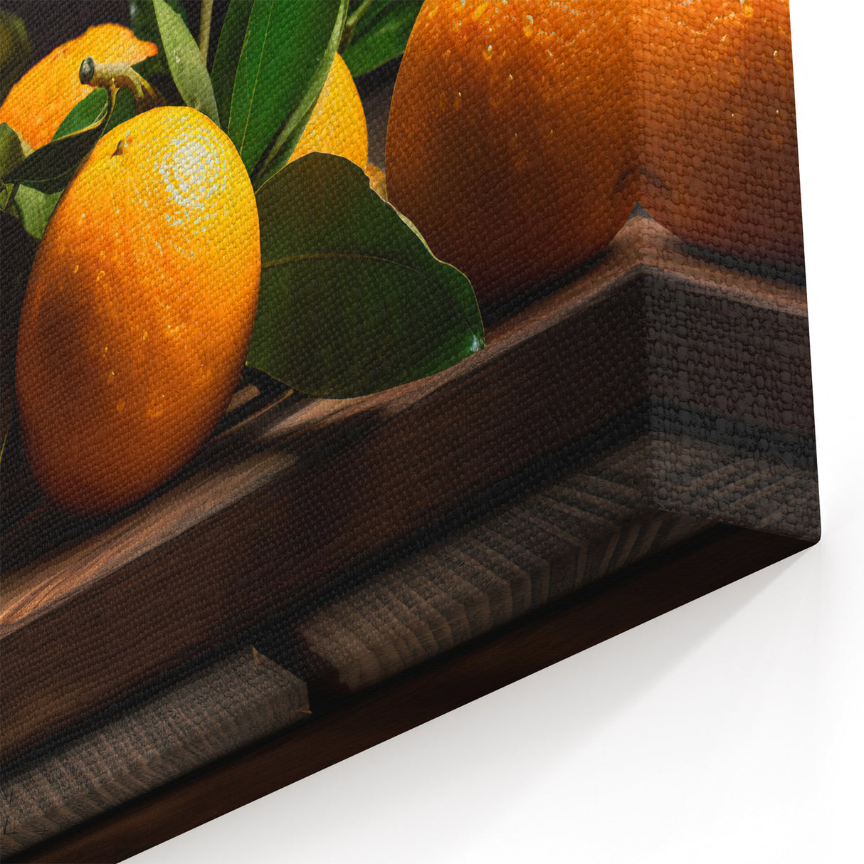 Fresh Citrus Still Life – Vibrant Orange Modern Kitchen Art