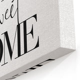 Home Sweet Home - Modern Typography Wall Art Canvas Print