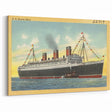 S.S. Queen Mary Poster – Vintage Ocean Liner Travel Art