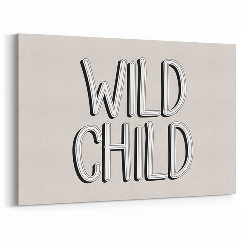 Wild Child Boys Room Wall Art – Kids Wall Art Prints for Playroom