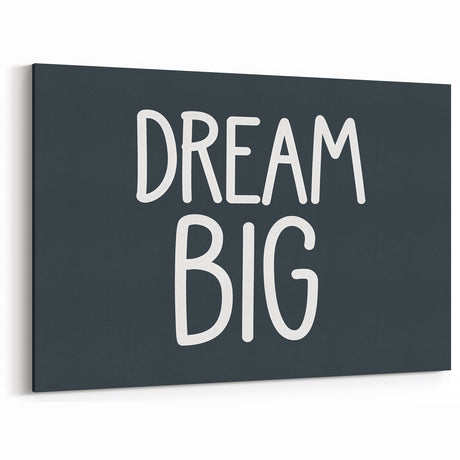 Dream Big Boys Room Wall Art – Kids Wall Art Prints for Playroom