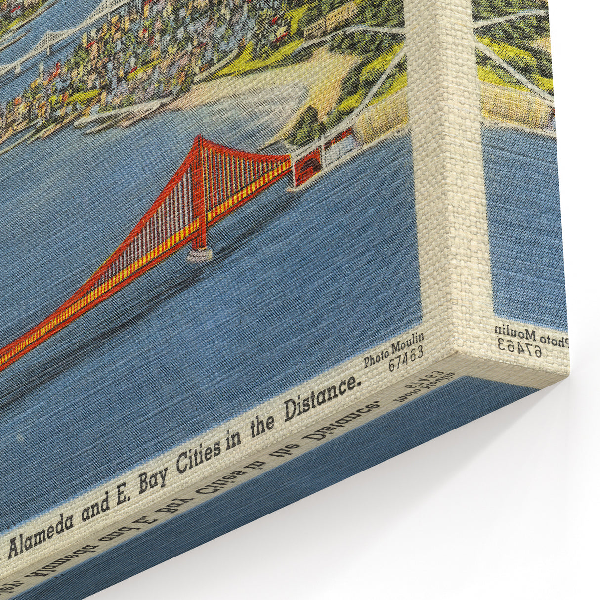Vintage Golden Gate Bridge Poster - Retro San Francisco Art