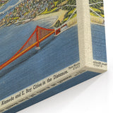 Vintage Golden Gate Bridge Poster - Retro San Francisco Art
