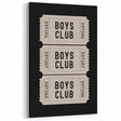 Boys Club Ticket Wall Art – Kids Wall Art Prints for Playroom
