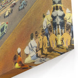 Vintage Indianapolis Speedway Poster - Retro Racing Travel Art