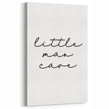 Modern Typography “Little Man Cave” Art Print for Kids Room