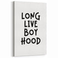 “Long Live Boyhood” Typography Art Print for Kids Room