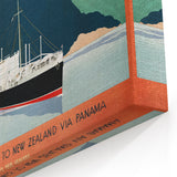 Vintage New Zealand Travel Poster | Classic Retro Tourism Art