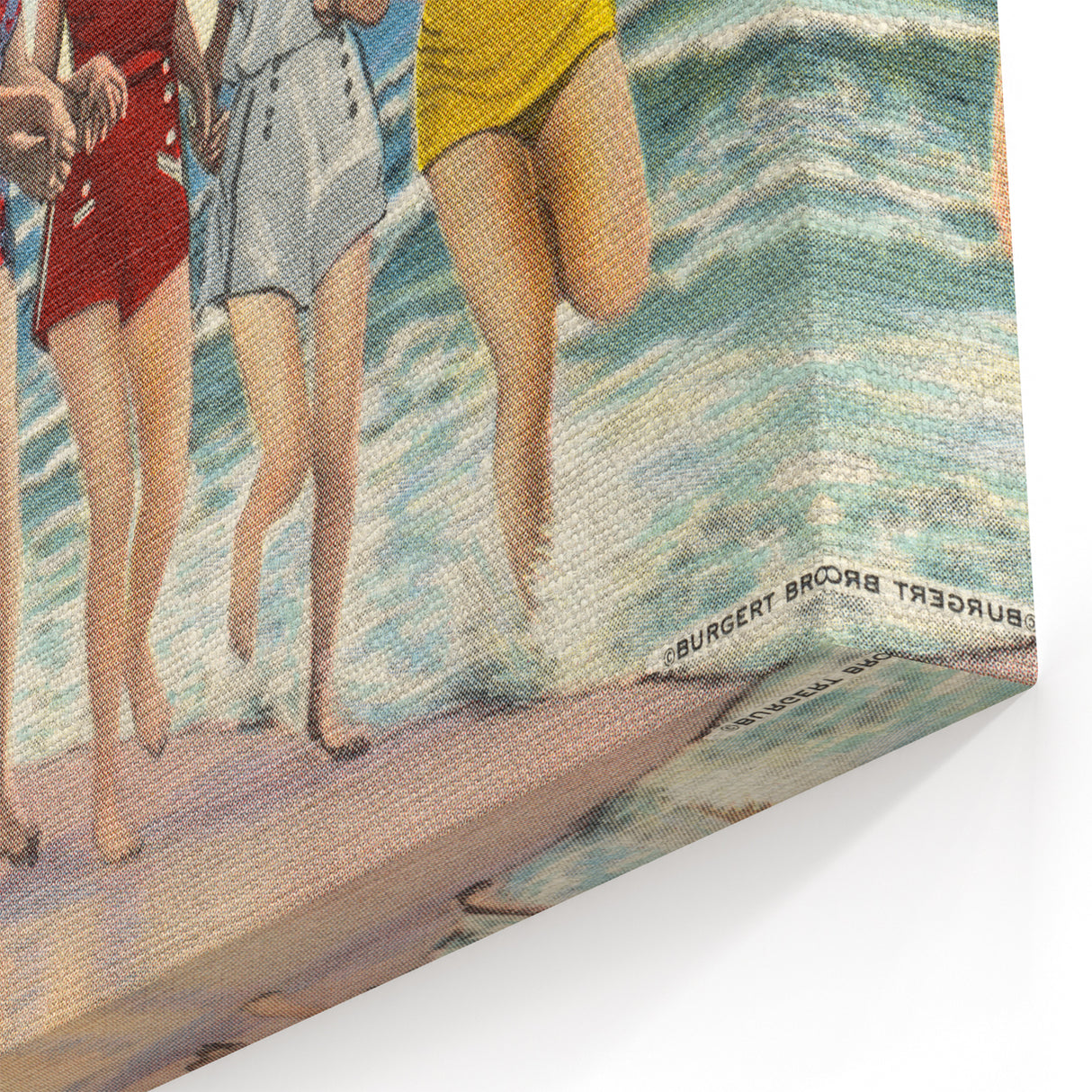 Vintage Avon-by-the-Sea Beach Travel Poster | Classic Retro Art
