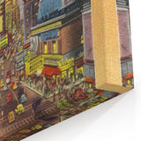 Vintage Travel Poster - Times Square by Night, NYC