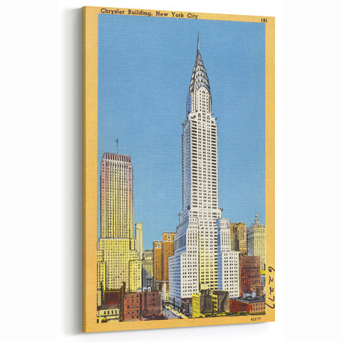Vintage Travel Poster - Chrysler Building, NYC