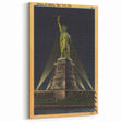 Vintage Travel Poster - Statue of Liberty at Night, NYC