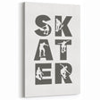 Skater Typography Wall Art - Boys Room Wall Art Kids Wall Art Prints