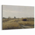 Vintage Landscape Art - Rural Countryside Harvest Canvas Print