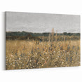 Vintage Landscape Art - Wildflower Meadow with Country House Print