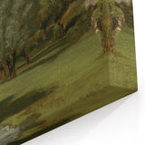 Vintage Olive Tree Art - Rustic Countryside Canvas