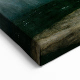 Vintage Seascape Art - Dramatic Beach Landscape Canvas