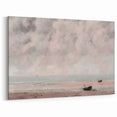 Vintage Coastal Seascape Art - Peaceful Beach Canvas