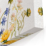 Spring Wildflower Girls Room Wall Art – Floral Nursery Print