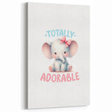 Adorable Baby Elephant Girls Room Wall Art – Nursery Print