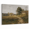 Vintage Countryside Landscape Art - Quiet Cottage and Path Canvas