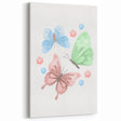 Butterfly Girls Room Wall Art – Pastel Nursery Print