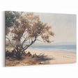 Vintage Landscape Art – Serene Coastal Scenery on Canvas